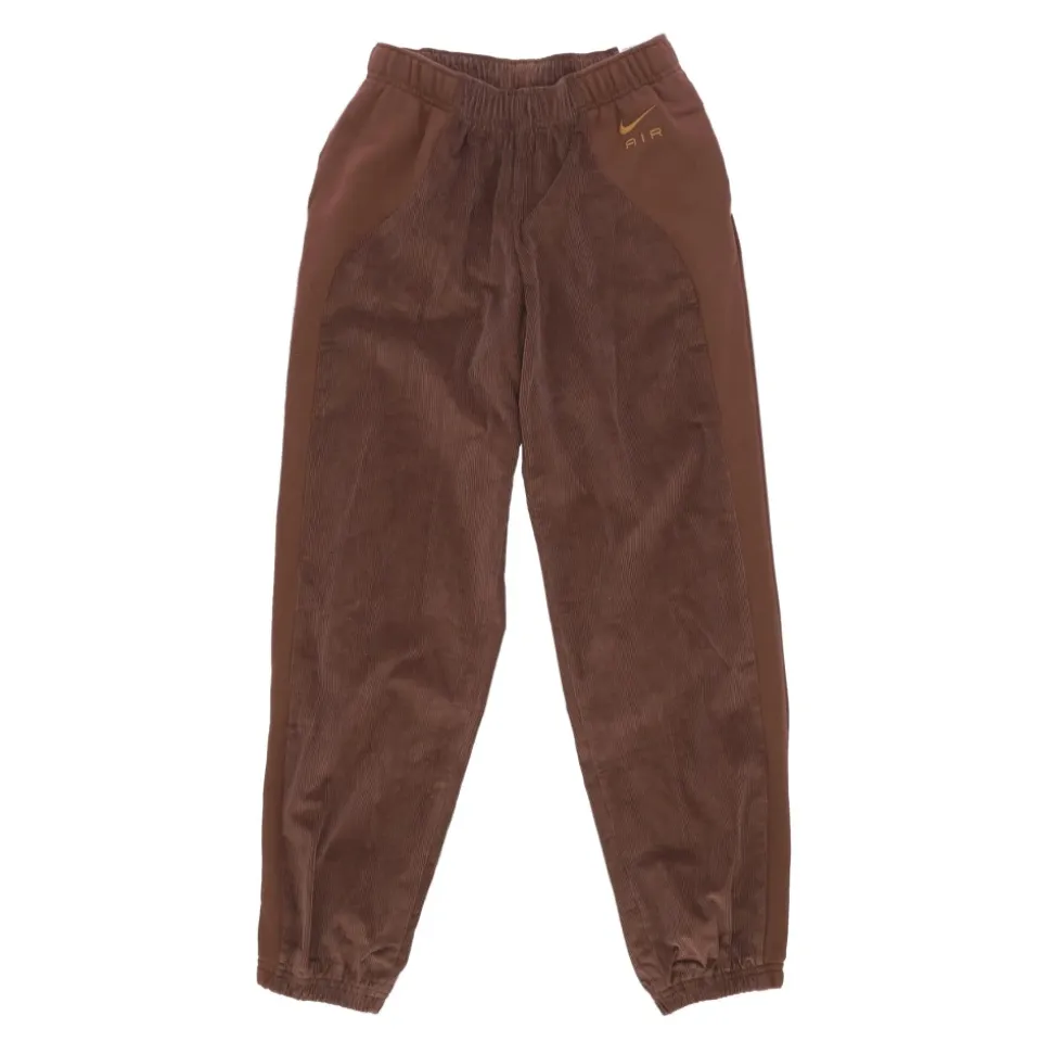Pantalones deportivos de pana con forro polar de cintura alta