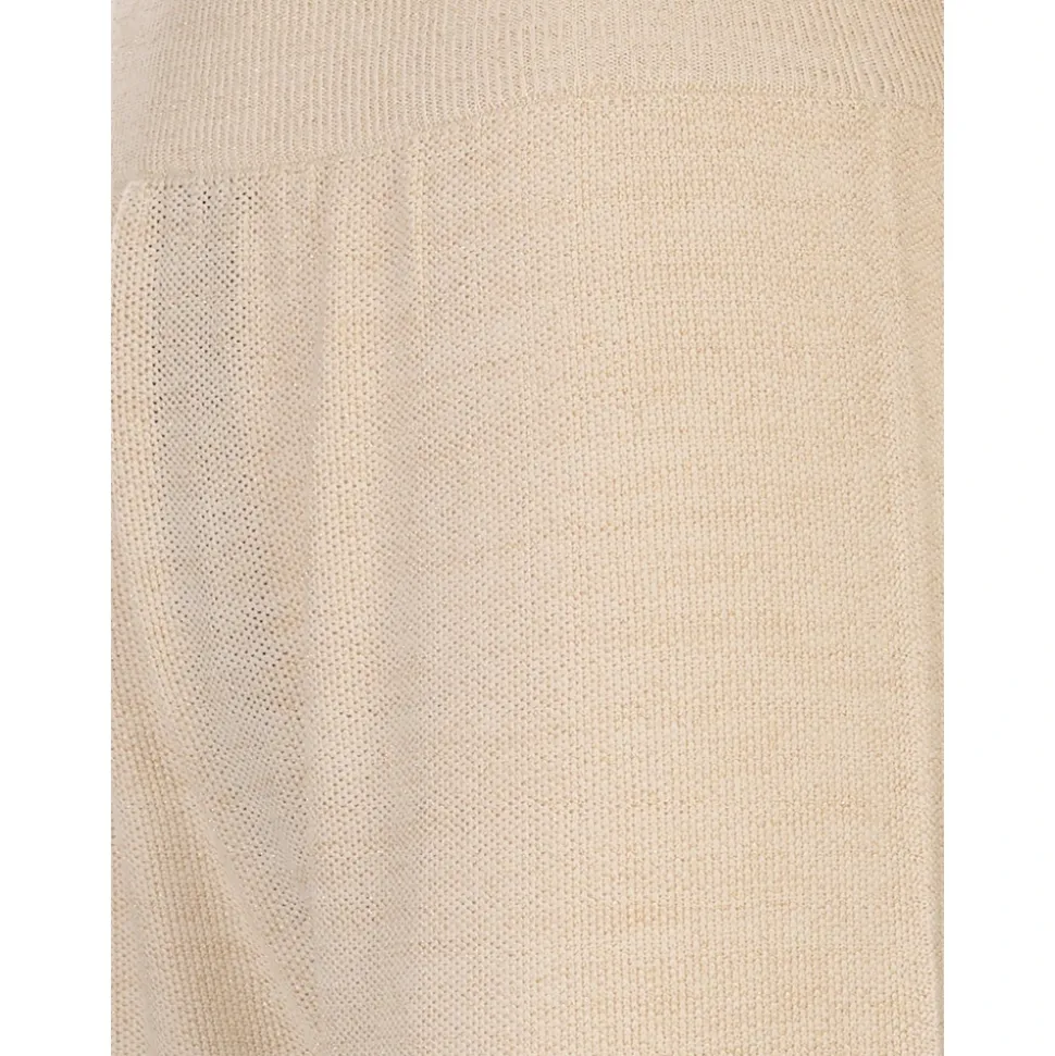 Pantalones de punto acanalado