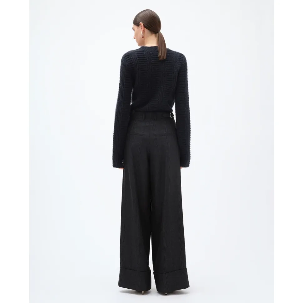 Pantalones de traje anchos a medida
