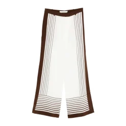 Pantalones de Traje Anchos a Rayas