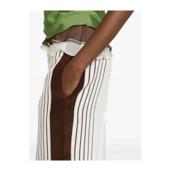 Pantalones de Traje Anchos a Rayas