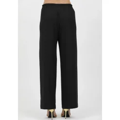 Pantalones fluidos de cady elástico