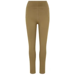 Pantalones Marrones con Logo y Cintura Alta