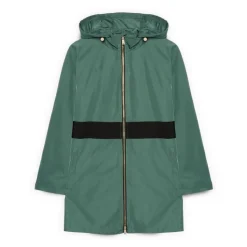 Parka con banda en contraste