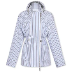 Parka con capucha en popelina de algodón