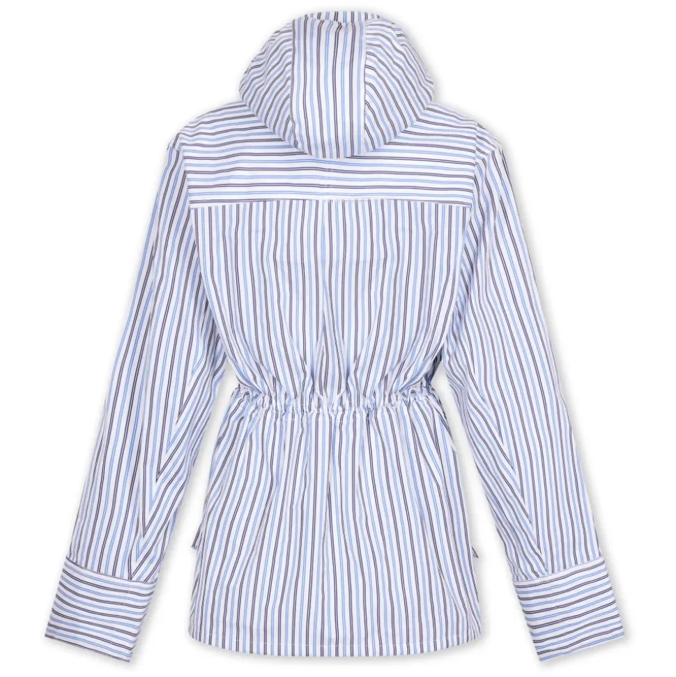 Parka con capucha en popelina de algodón