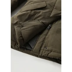 Parka de lujo con piel de mapache ártico