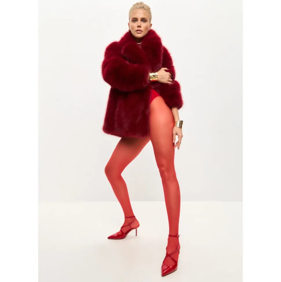 Patent Strappy Heels - Red