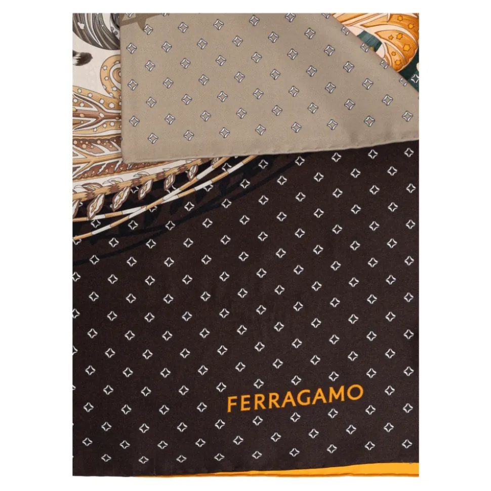 Pañuelo de seda con estampado