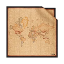 Pañuelo de Seda Geo Classic Negro