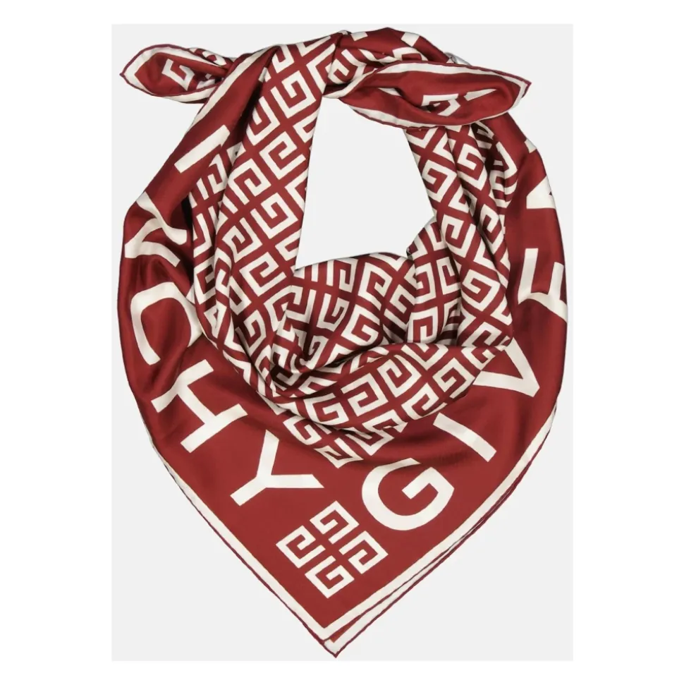 Pañuelo de Seda 4G Rojo Primavera-Verano 2025