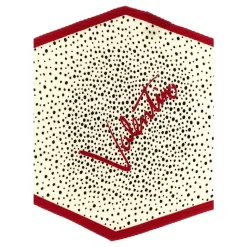 Pañuelo de seda plisado con logo de rombos