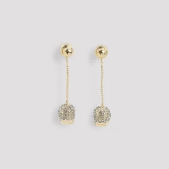 Pave Skull Earrings