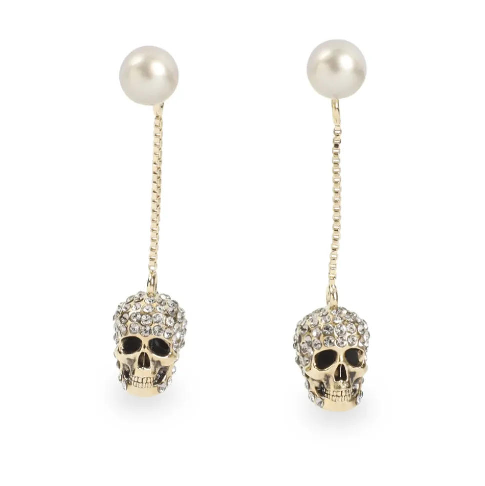 Pave Skull Earrings