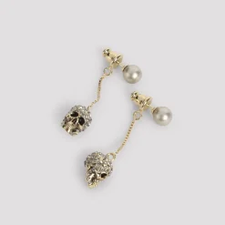 Pave Skull Earrings