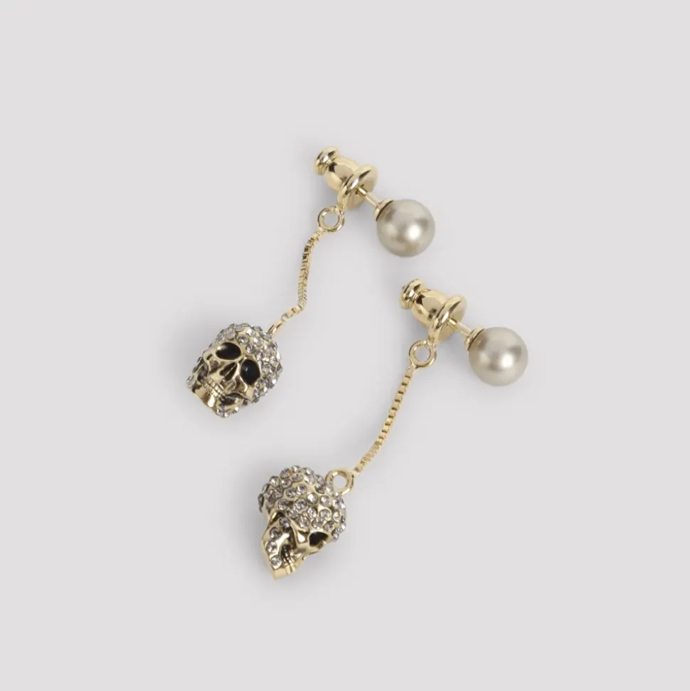Pave Skull Earrings