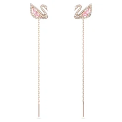 Pendiente Dazzling Swan Pink Roségold 5469990