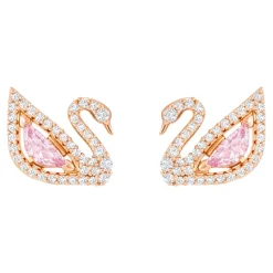 Pendiente Dazzling Swan Pink Roségold 5469990