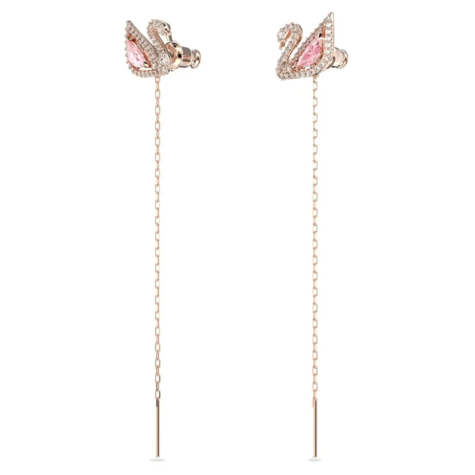 Pendiente Dazzling Swan Pink Roségold 5469990