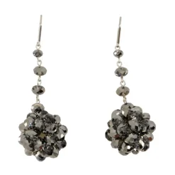 Pendientes Colgantes de Metal Negro