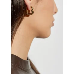 Pendientes con forma de logo