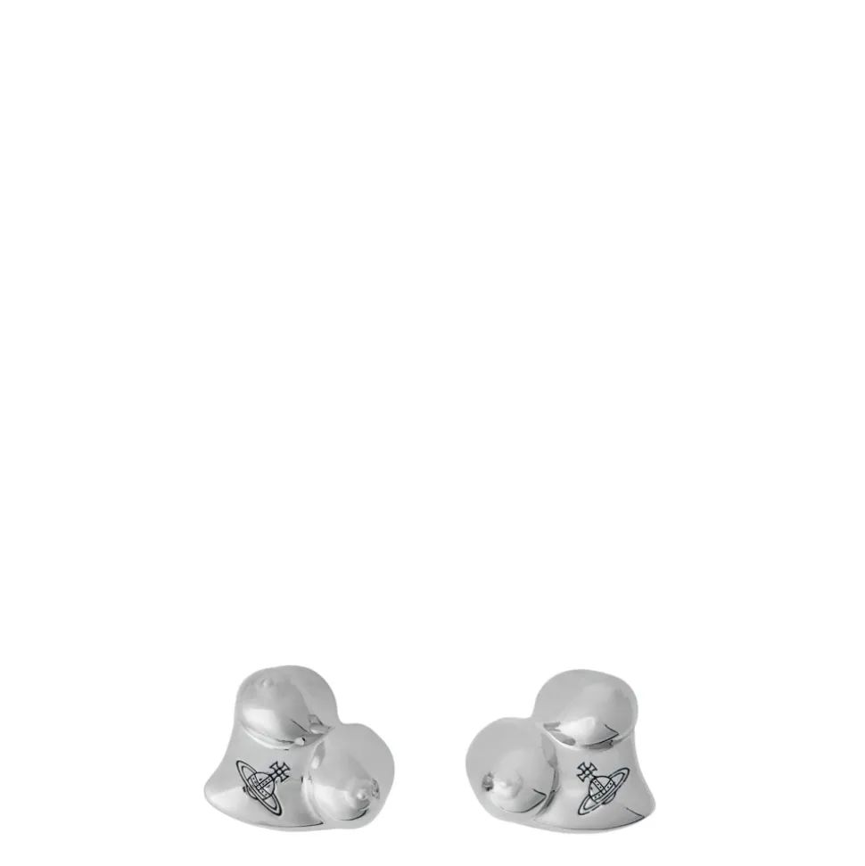 Pendientes con Motivo de Busto y Logo Grabado Set