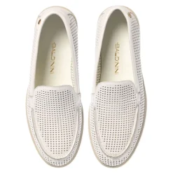 Perforated Leather Slip-On