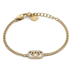 Pulsera con Cadena y Logotipo Lettering