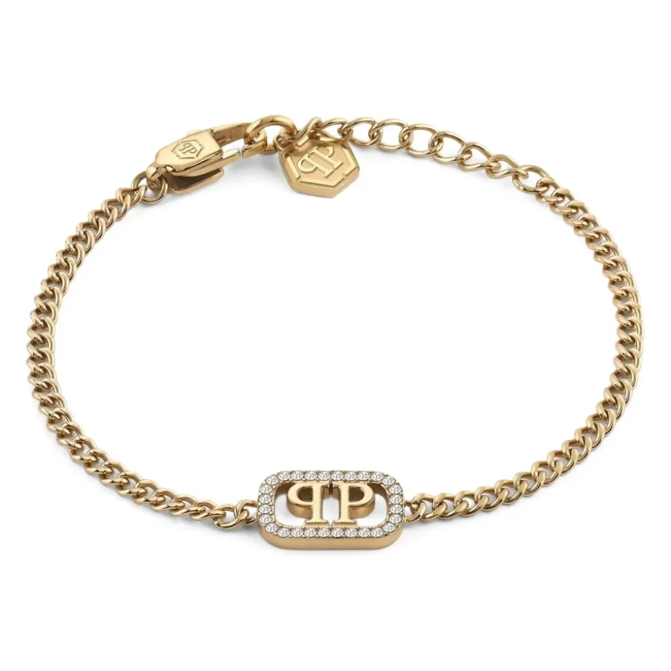Pulsera con Cadena y Logotipo Lettering