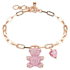 Pulsera de Eslabones Oso Rosa TEDDY