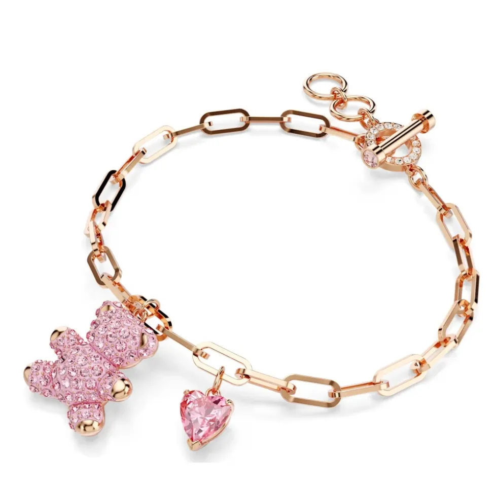 Pulsera de Eslabones Oso Rosa TEDDY