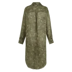 Rami, camisa larga de ramio pua print-