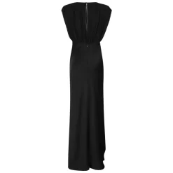 Randers Vestido Maxi de Satén de Seda Crêpe