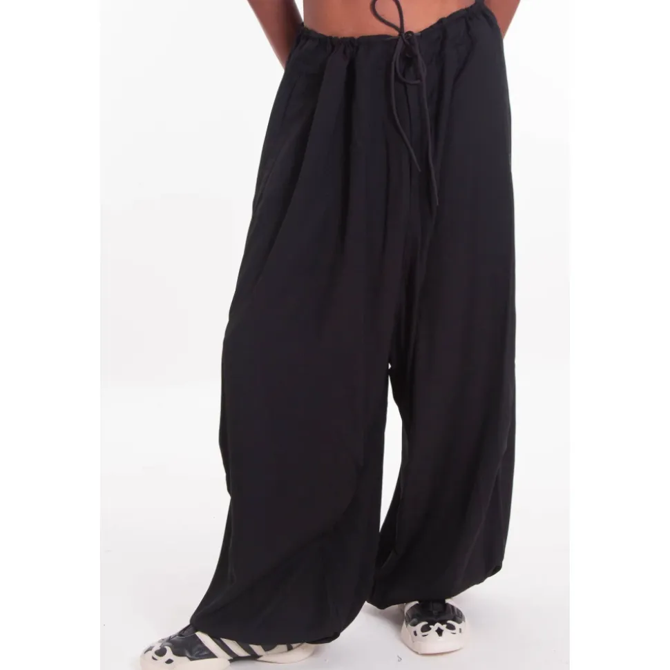 Rayon Twill Wide Pants