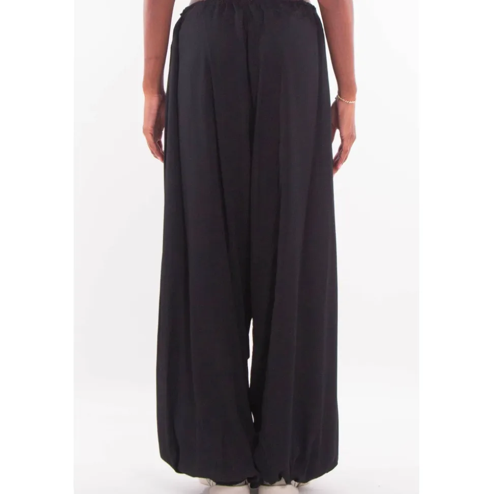 Rayon Twill Wide Pants