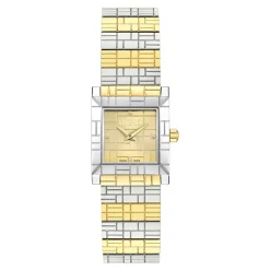 Reloj de Acero Inoxidable Bicolor