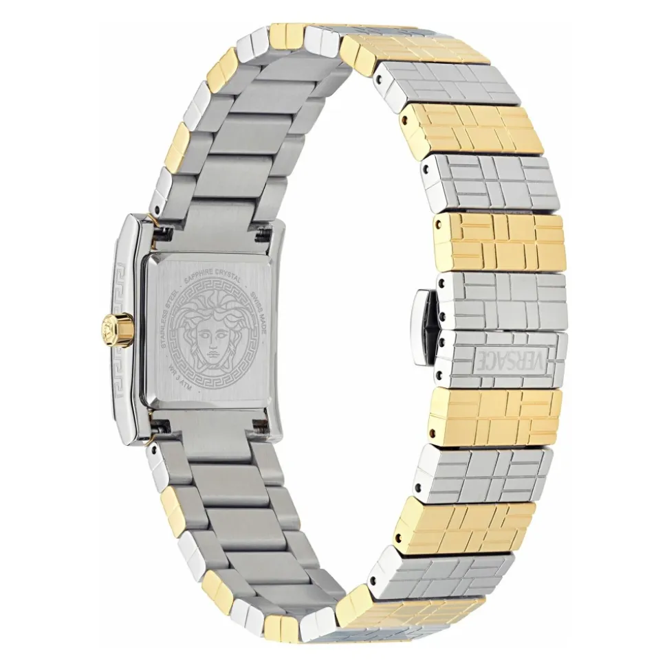 Reloj de Acero Inoxidable Bicolor