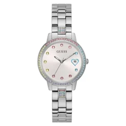 Reloj de pulsera para mujer TRES DE CORAZONES plata 34 mm GW0657L1