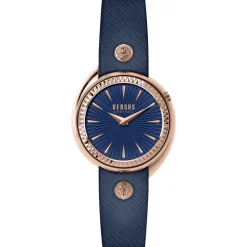 Reloj Mujer Tortona Azul Cuero