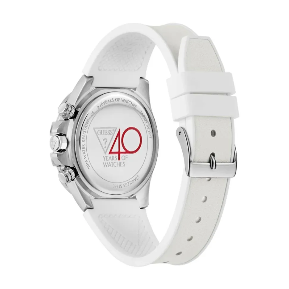 Reloj Multifunción de Mujer Edición Especial 40 Aniversario Blanco Plata GW0814L2