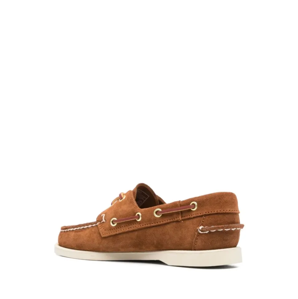Sandalias Marrones con Cordones y Logo