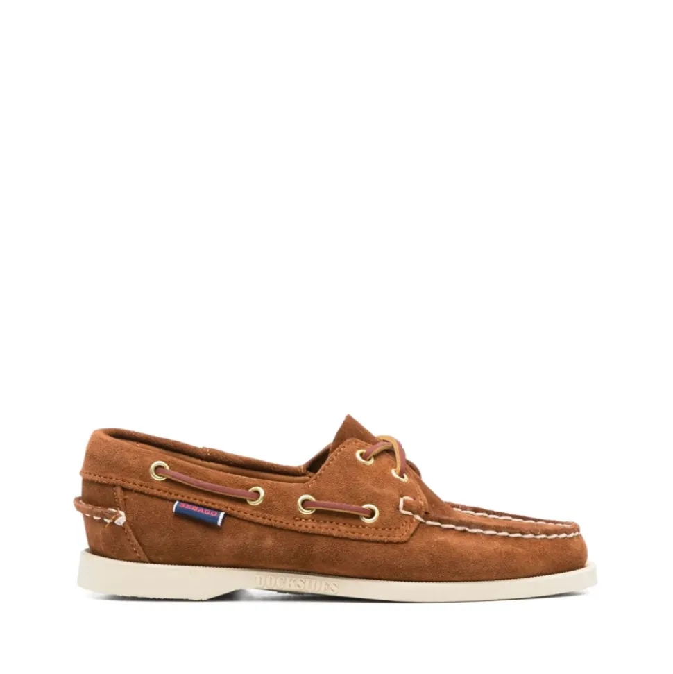 Sandalias Marrones con Cordones y Logo