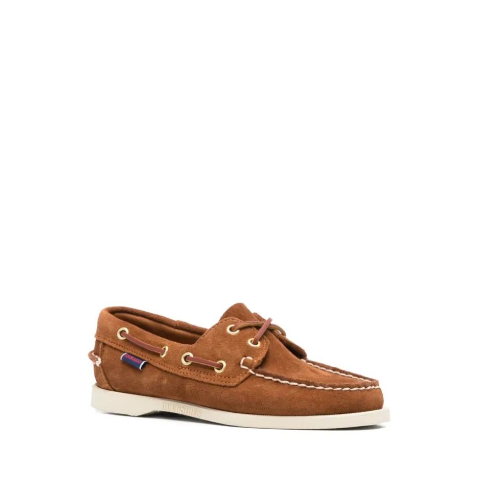 Sandalias Marrones con Cordones y Logo