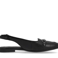 Sandalias planas negras para mujeres