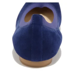 Sapphire Suede Ballerina Flats Zapatos