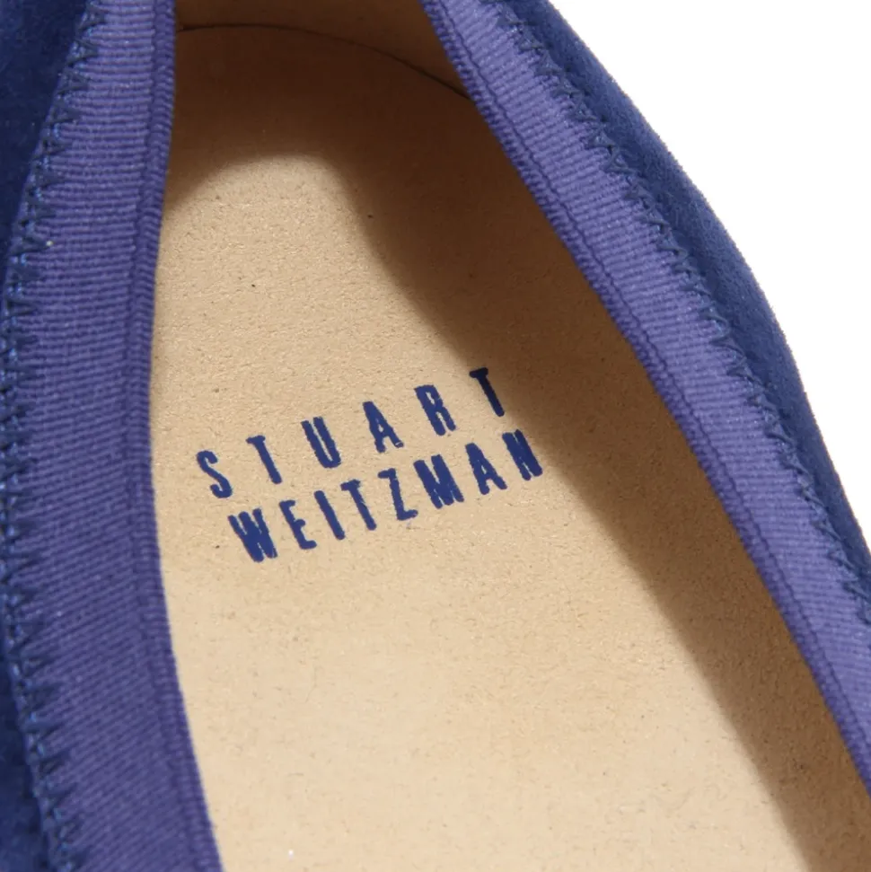 Sapphire Suede Ballerina Flats Zapatos