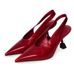 Scarlet Edge Slingback Heels