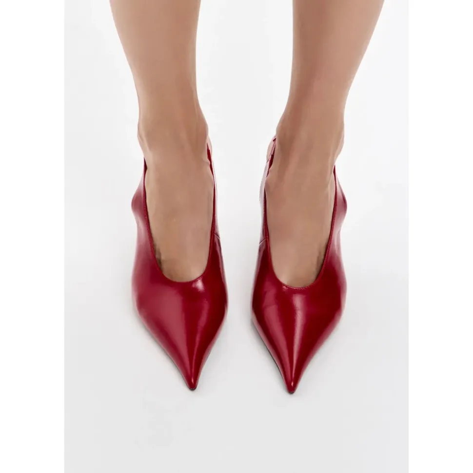 Scarlet Edge Slingback Heels