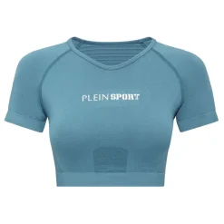 Seamless Cropped T-shirt V-Neck SS Logo