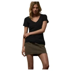 Sheer Slub Casual V Neck